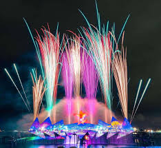 Hybrid Fireworks Displays