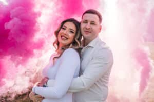 Gender Reveal Colour Smokes in Nairobi.
